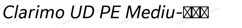 Clarimo UD PE Mediu字体转换